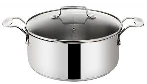 Tefal Jamie Oliver Stainless Steel 24cm Stewpot and Lid 4.7L