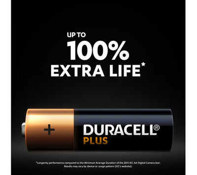 DURACELL POWER PLUS  PACK AA 4 pack