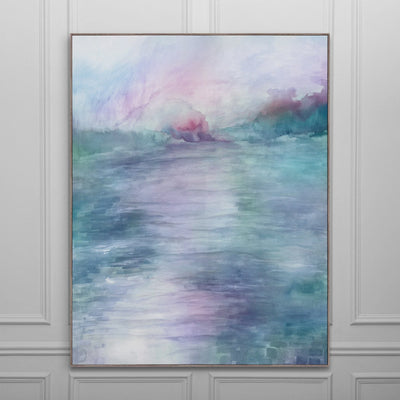 Voyage Maison Maree Iris Linen Framed Canvas -181x141