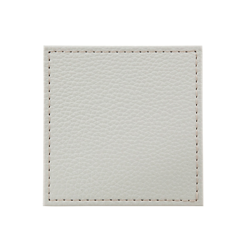 Denby Set of 4 Natural Faux Leather Coaster