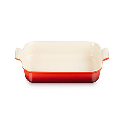 Le Creuset Stoneware Heritage Large 32cm Rectangular Dish - Cerise