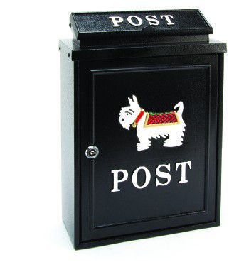 Arboria Wall Mounted Postbox (Westie Dog)
