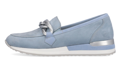Remonte Ladies Casual Loafer R2544-10, in Blue, Moccasins