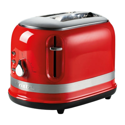 Ariete Moderna 2 Slice Toaster, Defrost, Heating & Cooking Function, Red