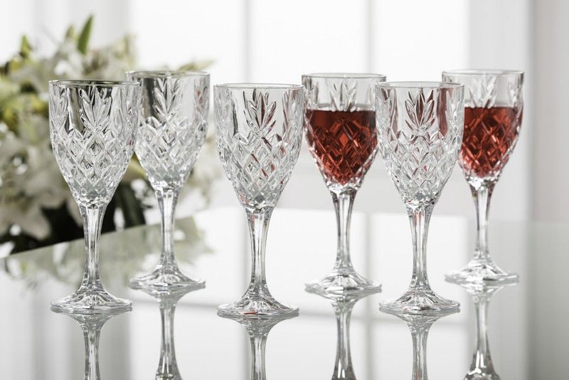 Galway Crystal Renmore Goblet Set of 6