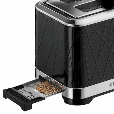 Russell Hobbs Structure 2 Slice Black Toaster