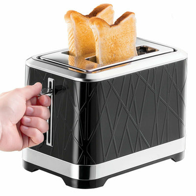 Russell Hobbs Structure 2 Slice Black Toaster