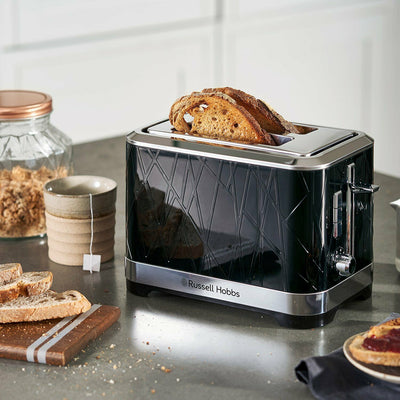 Russell Hobbs Structure 2 Slice Black Toaster