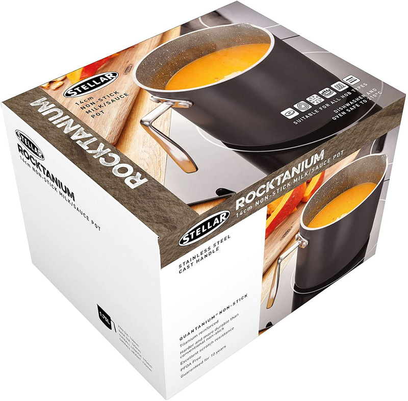 Stellar Rocktanium 14cm Non-Stick Milk/Sauce Pot SP41
