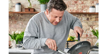 Tefal Jamie Oliver 28cm Wok Pan Stainless Steel Suitable All Hobs