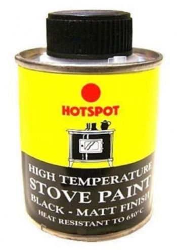 Hotspot 201010 Stove Paint Tin Black 100ml