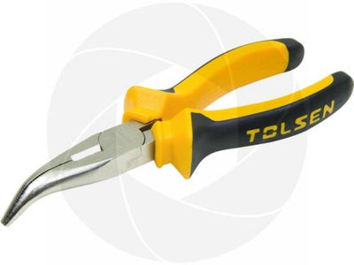 Tolsen Industrial 6" 160mm Bent Snip Needle Nose Pliers