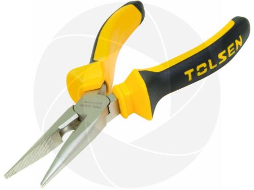 TOLSEN Long Reach Needle Nose Pliers 160mm 6 Inch Wire Precision Cutting Tool