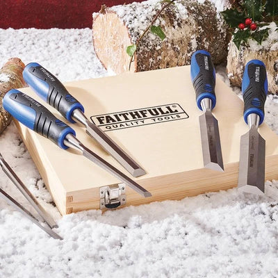 Faithfull 6 Piece Soft Grip Chisel Set