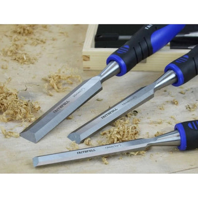 Faithfull 6 Piece Soft Grip Chisel Set