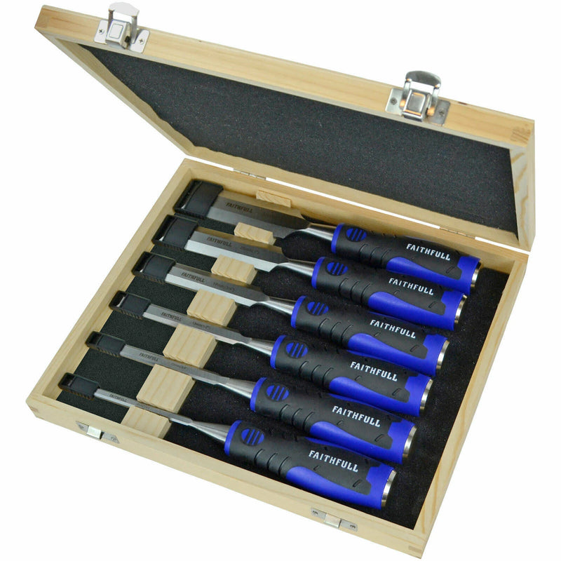 Faithfull 6 Piece Soft Grip Chisel Set