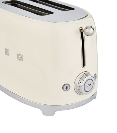 Smeg TSF01CRUK 50's Retro 2 Slice Toaster - Cream