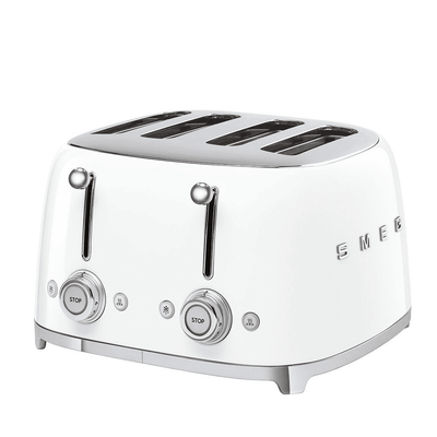 Smeg White TSF03WHUK 50’s Retro Style 4 Slice Toaster
