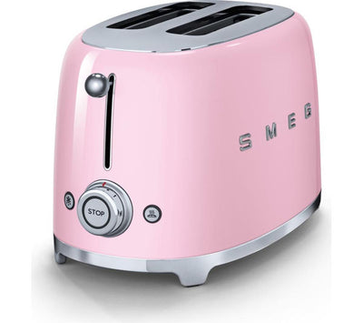 Smeg 50's style 2 Slice Toaster Pink TSF01PKUK