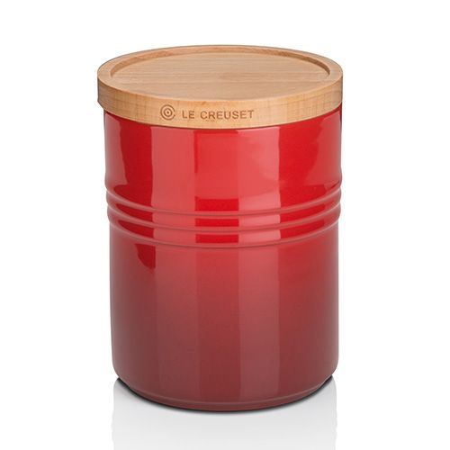 Le Creuset Stoneware Medium Storage Jar - Cerise
