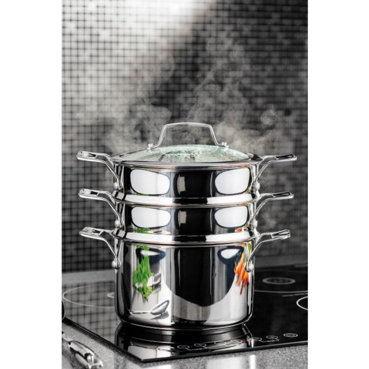 Stellar Professional 16cm 3 Tier Steamer Set STM01