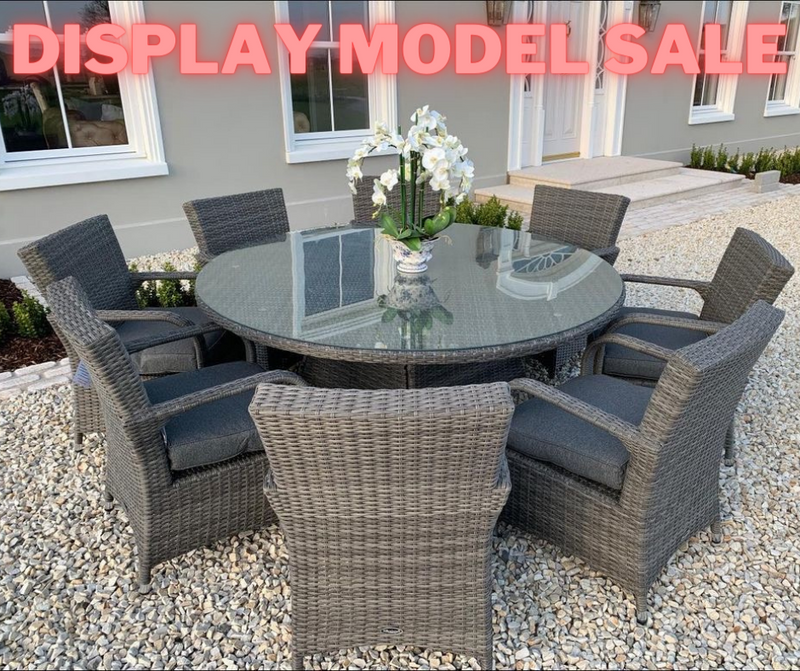 DISPLAY MODEL SALE Royalcraft Parisian Deluxe 8 Seater Dining Set