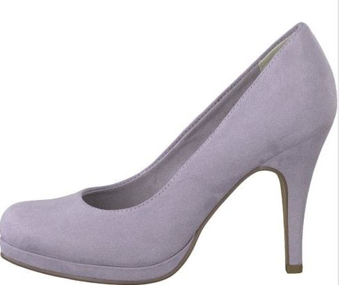 Tamaris Ladies High Heeled Platform Court Shoe - Lavender