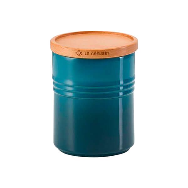 Le Creuset Stoneware Medium Storage Jar - Deep Teal