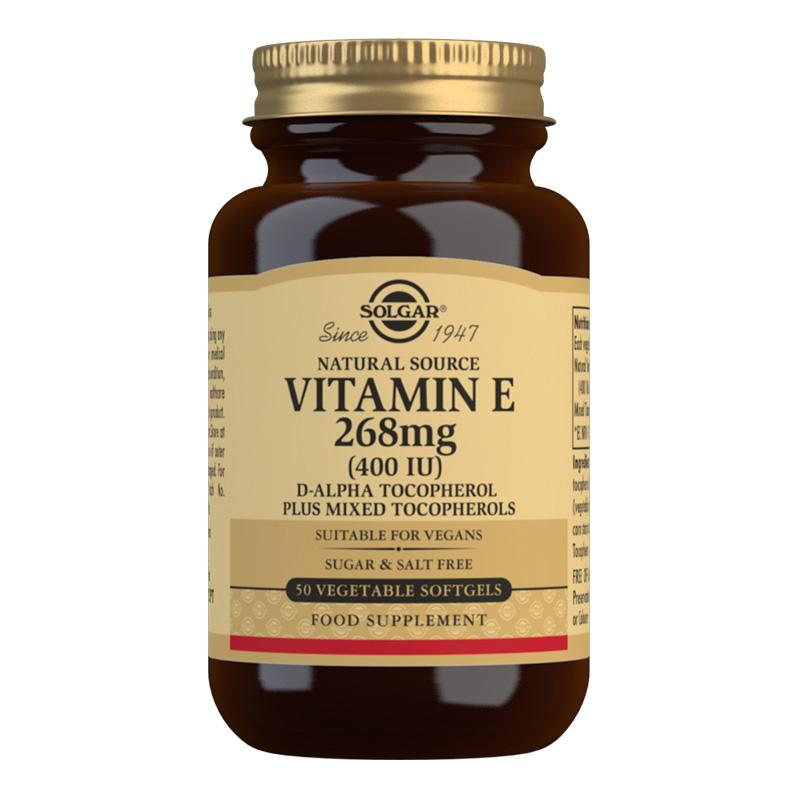 Natural Source Vitamin E 268 mg (400 IU) Vegetable Softgels