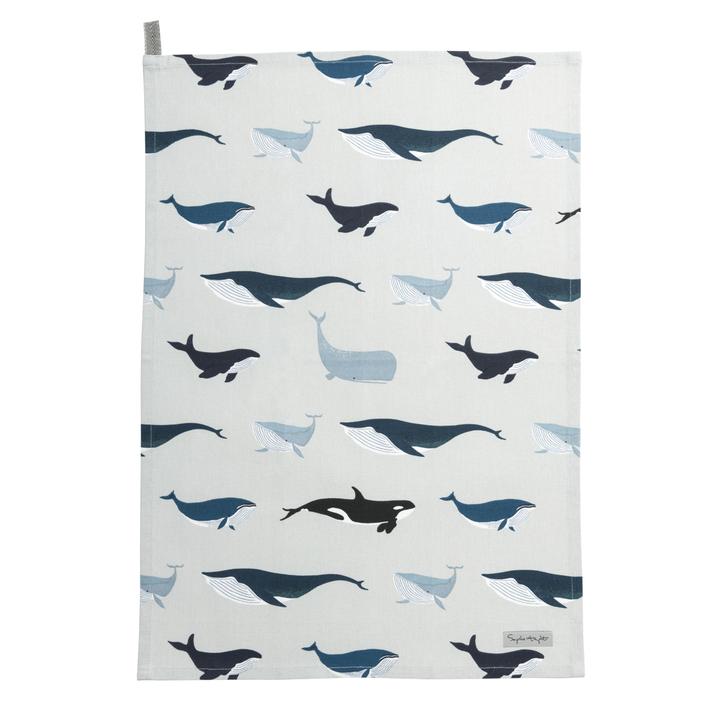 Sophie Allport Whale Tea Towel