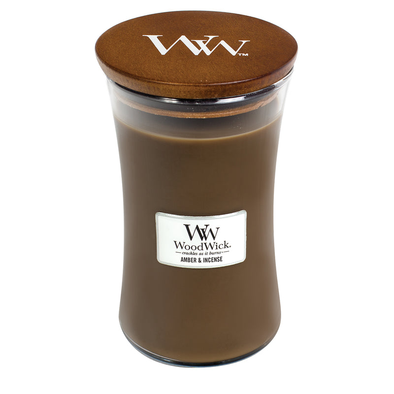 Woodwick Large Hourglass candle Amber & Incense